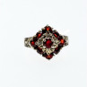 925 Sterling Silver Spessartine Ring Size 5.5