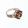 925 Sterling Silver Spessartine Ring Size 5.5