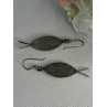 925 Sterling Silver Abalone Fish Earrings Length 2 Inch