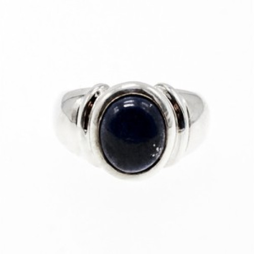 925 Sterling Silver Sodalite Ring Size 7