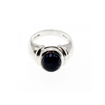 925 Sterling Silver Sodalite Ring Size 7