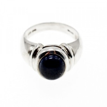 925 Sterling Silver Sodalite Ring Size 7