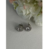 925 Sterling Silver CZ Stud Earrings Length 0.50 Inch
