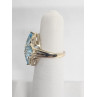 10K YELLOW GOLD & TOPAZ RING  SIZE 4