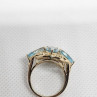 10K Yellow Gold & Topaz Ring Size 4