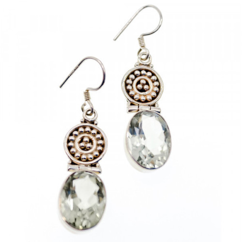 925 Sterling Silver Demantoid Earrings