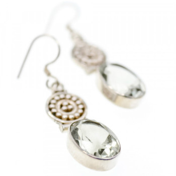 925 Sterling Silver Demantoid Earrings