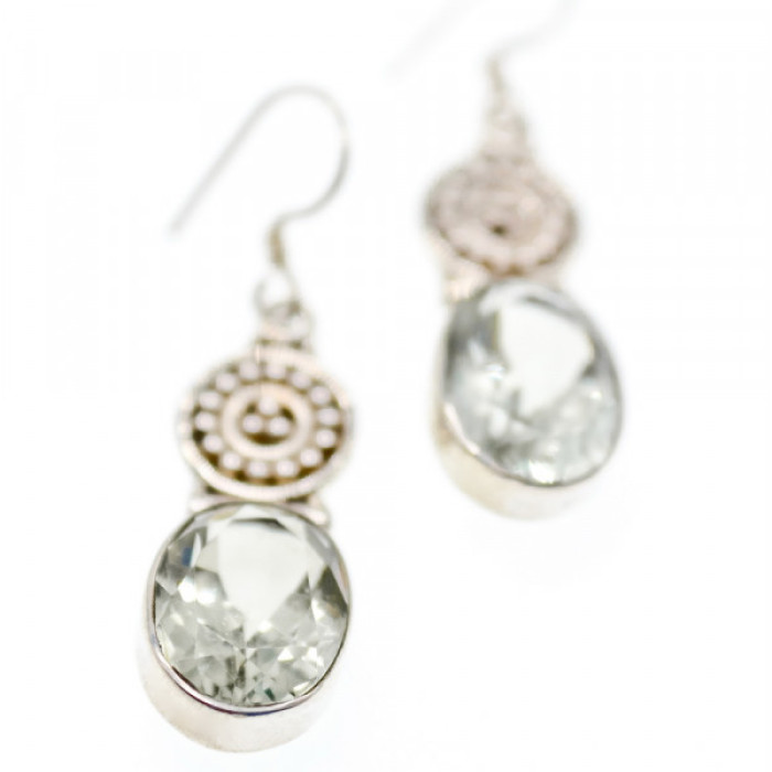 925 Sterling Silver Demantoid Earrings
