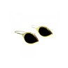 925 Sterling Silver Gold Plated Enamel Earrings