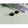 925 Sterling Silver Gold Plated Enamel Earrings