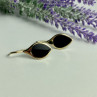 925 Sterling Silver Gold Plated Enamel Earrings