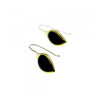 925 Sterling Silver Gold Plated Enamel Earrings