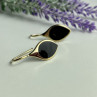 925 Sterling Silver Gold Plated Enamel Earrings