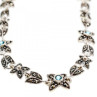 925 Sterling Silver Topaz & Marcasites 