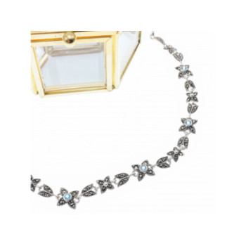 925 STERLING SILVER TOPAZ & MARCASITES 