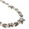 925 Sterling Silver Topaz & Marcasites 