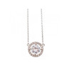 925 Sterling Silver CZ Pendant Necklace
