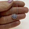 925 Sterling Silver CZ Pendant Necklace