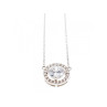 925 Sterling Silver CZ Pendant Necklace