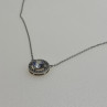 925 Sterling Silver CZ Pendant Necklace