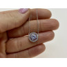 925 Sterling Silver CZ Pendant Necklace