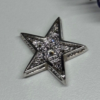 925 Sterling Silver CZ Star Pendant