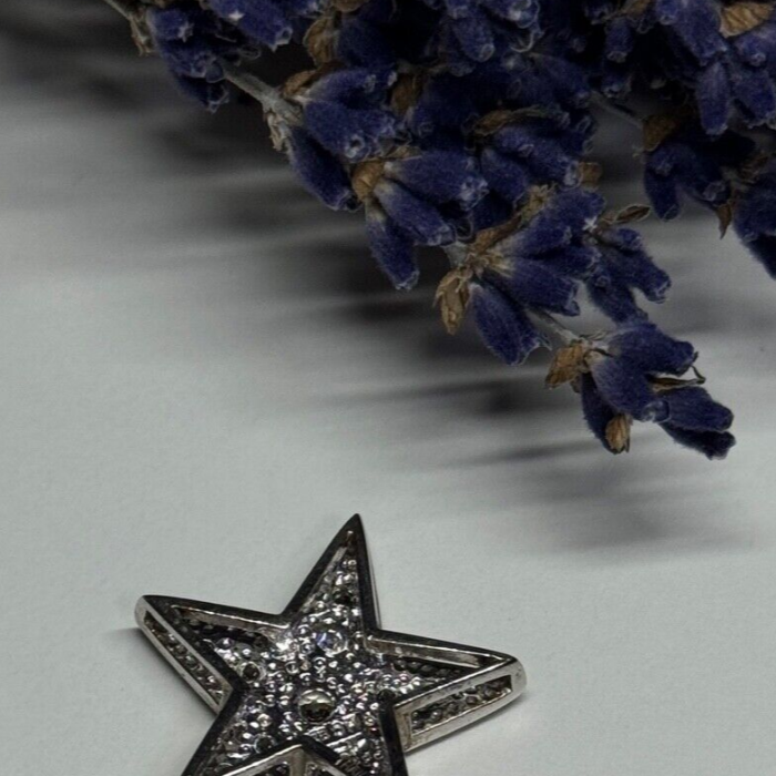 925 Sterling Silver CZ Star Pendant