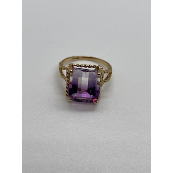 10K YELLOW GOLD AMETRINE  RING  SIZE 5.5