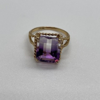 10K Yellow Gold  Ametrine Ring Size 5.5