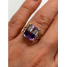 10K YELLOW GOLD AMETRINE  RING  SIZE 5.5