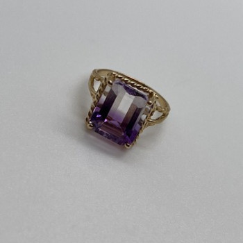 10K Yellow Gold  Ametrine Ring Size 5.5