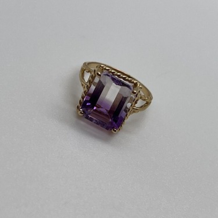 10K Yellow Gold  Ametrine Ring Size 5.5