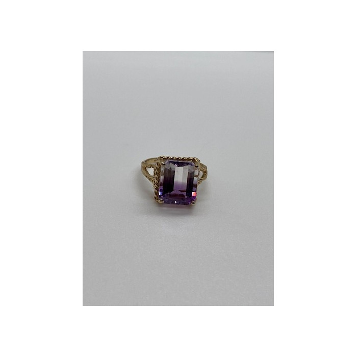 10K YELLOW GOLD AMETRINE  RING  SIZE 5.5