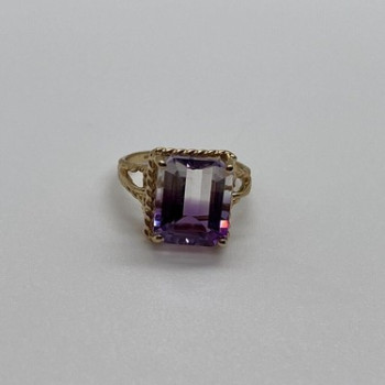 10K Yellow Gold  Ametrine Ring Size 5.5