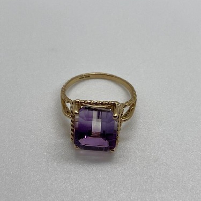 10K Yellow Gold  Ametrine Ring Size 5.5