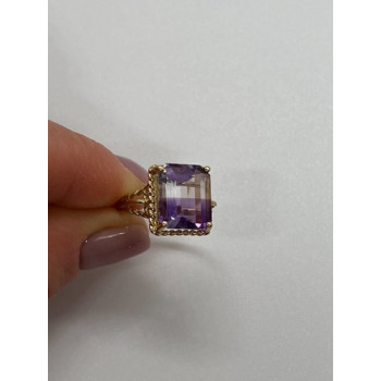 10K YELLOW GOLD AMETRINE  RING  SIZE 5.5