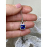 925 Sterling Silver Blue & White Sapphires Chain With Pendant