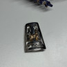 925 Sterling Silver Brooch Length 34 Mm
