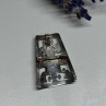 925 Sterling Silver Brooch Length 34 Mm