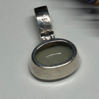925 Sterling Silver Nephrite Pendant