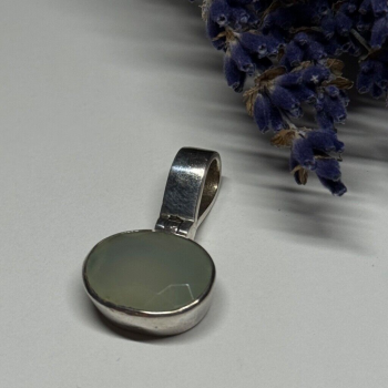 925 Sterling Silver Nephrite Pendant