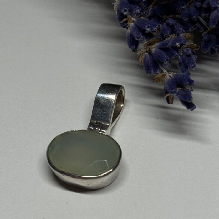 925 Sterling Silver Nephrite Pendant