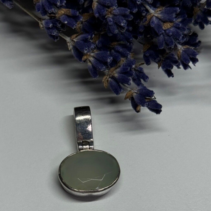 925 Sterling Silver Nephrite Pendant