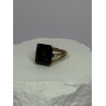 10K YELLOW GOLD BROWN TOURMALINE & DIAMONDS RING SIZE 6