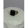 10K YELLOW GOLD BROWN TOURMALINE & DIAMONDS RING SIZE 6