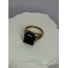 10K YELLOW GOLD BROWN TOURMALINE & DIAMONDS RING SIZE 6