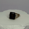 10K Yellow Gold Brown Tourmaline & Diamonds Ring Size 6