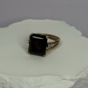 10K Yellow Gold Brown Tourmaline & Diamonds Ring Size 6