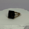 10K Yellow Gold Brown Tourmaline & Diamonds Ring Size 6