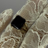10K Yellow Gold Brown Tourmaline & Diamonds Ring Size 6